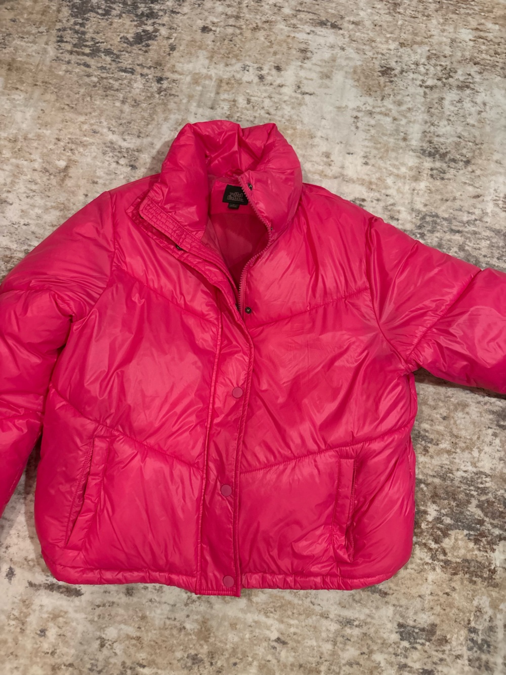 wild fable Hot Pink Quilted Puffer Jacket